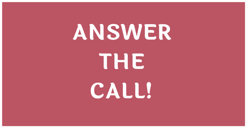 ANSWER THE CALL IMAGE